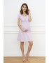 Γυναικείο Βαμβακερό Νυχτικό εγκυμοσύνης,  ITALIAN FASHION FELICITA, με άνοιγμα στο μπούστο, ΡΟΖ